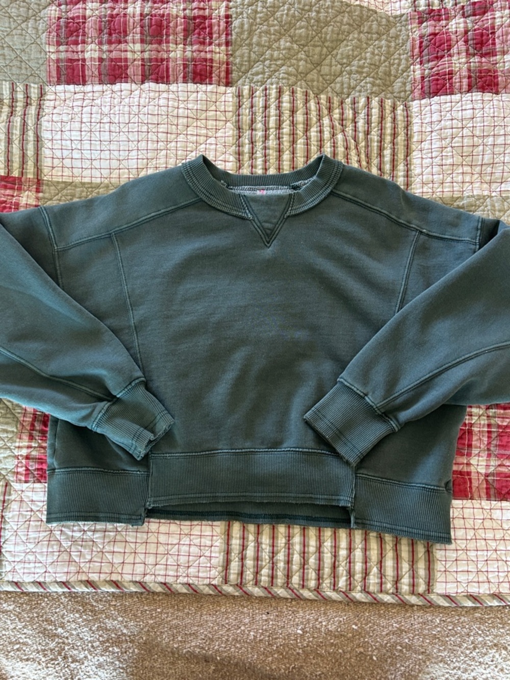 FP Movement by Free People Forest Green Crewneck Sweatshirt